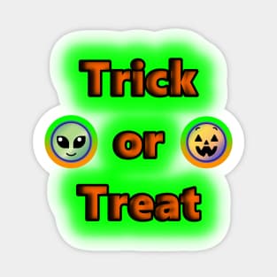 Trick or Treat Neon Retro Halloween Sticker